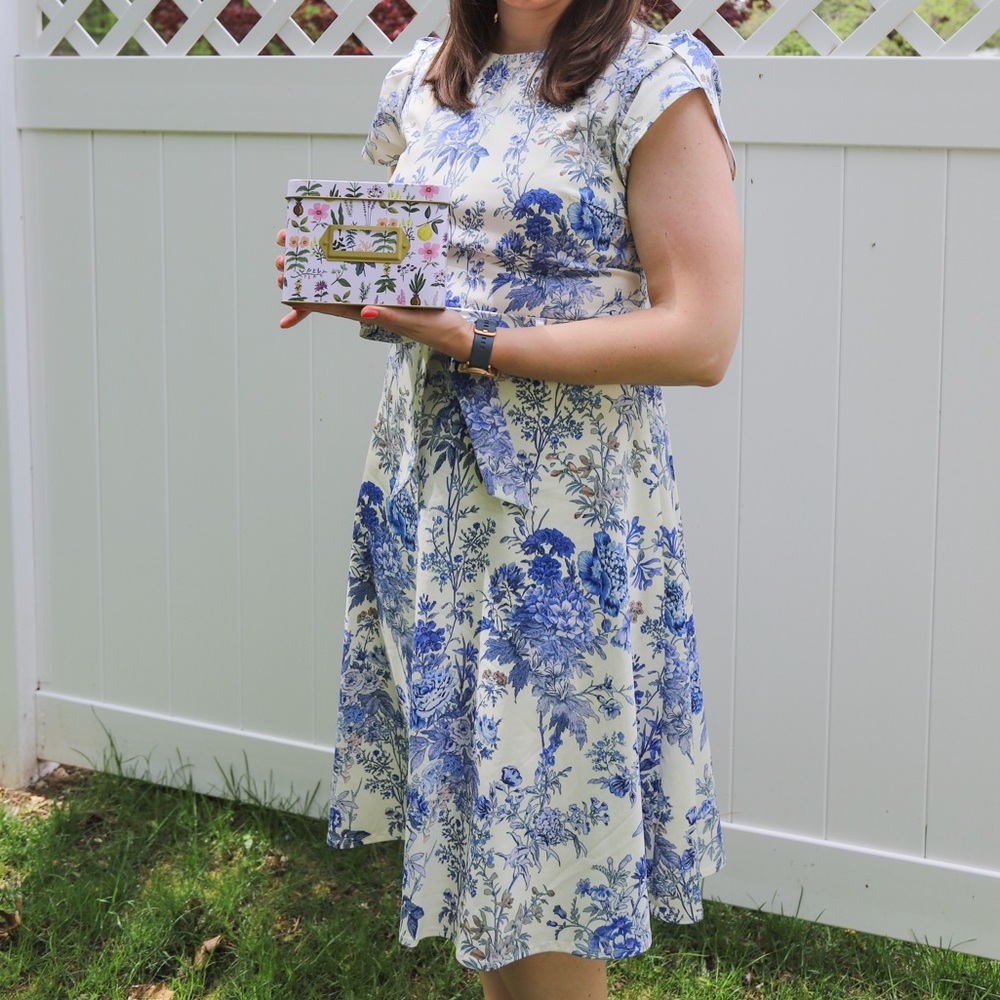 Antonio Melani Floral Skirt and Shirt Set